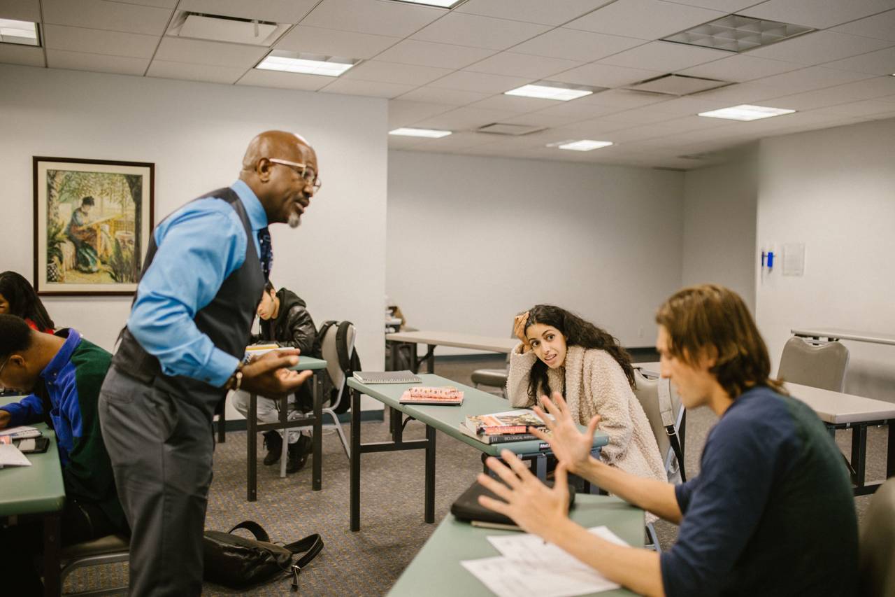 A professional training session